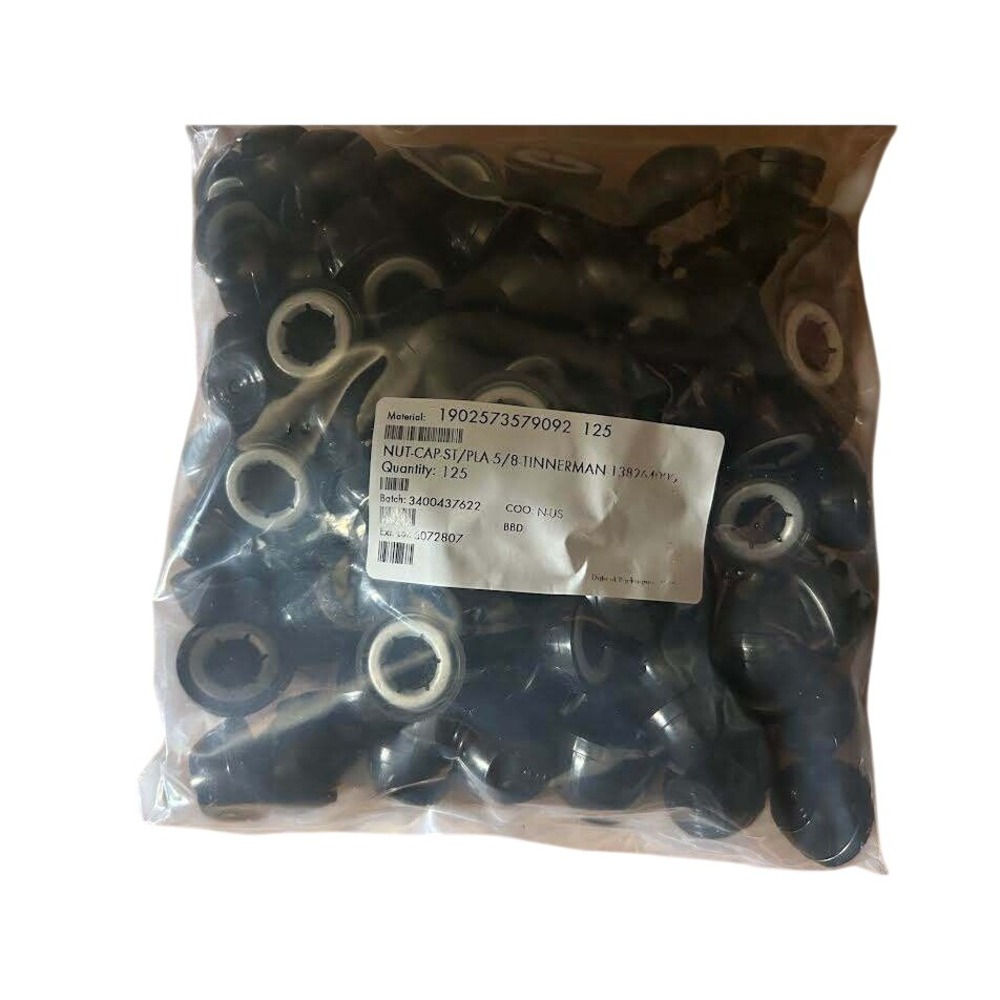 125 Black Plastic Push On Nut Caps Retainers 1-1/8in Bulk Hardware‎